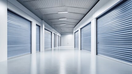 Obraz premium Sleek Modern Storage Facility Interior Design