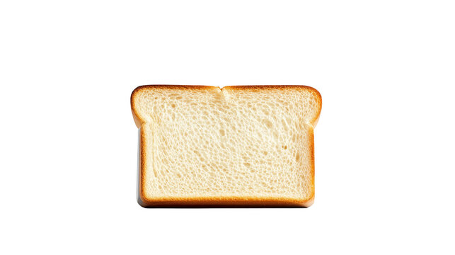 Closeup of single slice of bread on dark background, study in texture and minimalism