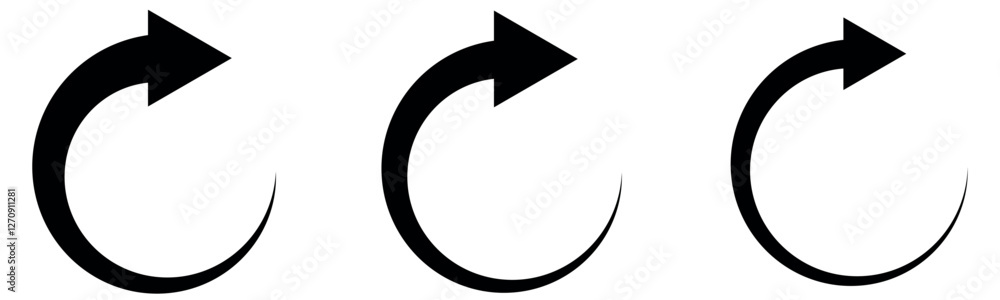 Poster reload icon vector. rotation icon symbol. reload icon. repeat symbol. reset signs. refresh symbols. 