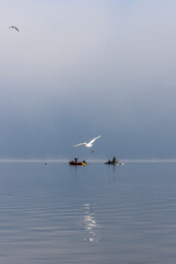 fishers in lake