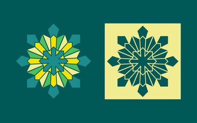 Islamic Mandala Vector Art Vector, Ramadan Themed Arabic Pattern Elements
