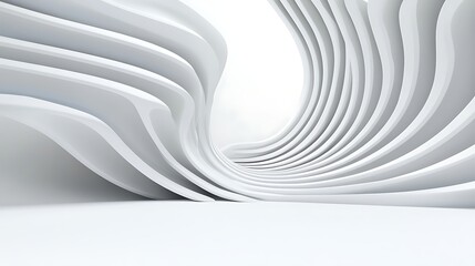Obraz premium Abstract white architectural design. Modern, minimalist, and futuristic.