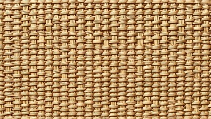 a close-up view of a woven wicker texture, showcasing its intricate pattern and natural tones