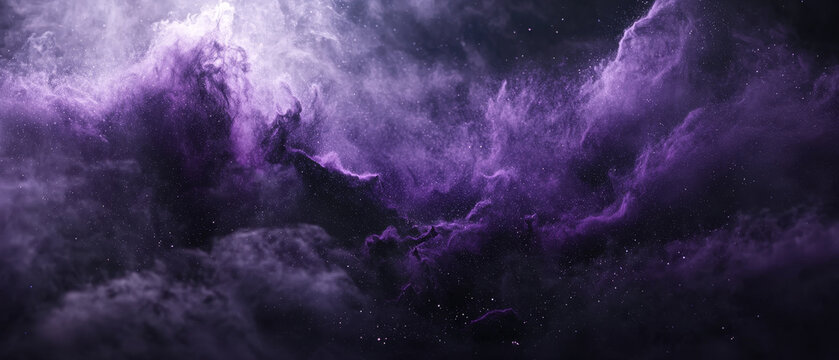 Purple Nebula: Cosmic Dust and Starlight