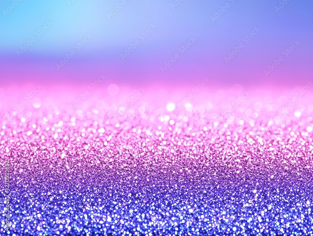 Poster a captivating gradient of vibrant colors with sparkling glitters creating a dreamy effect.