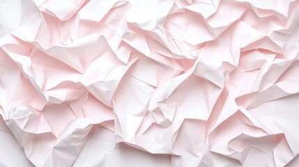 Fototapeta premium Soft Pink Wrinkled Paper Texture Background