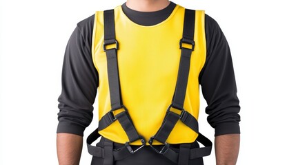 Fototapeta premium Isolated Safety Harness on a White Background for Industrial and Outdoor Use