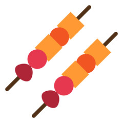 Skewers Vector Design Icon Style