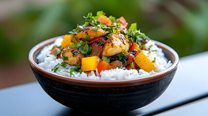 Senegalese Thieboudienne With Fish Rice And Mango