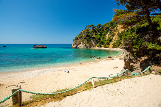 Alonaki Fanariou beach in Greece	
