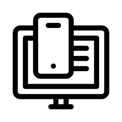 Responsive design line icon