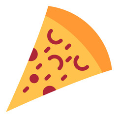 Pizza Slices Vector Design Icon Style