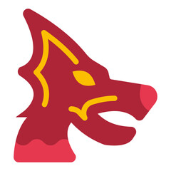 Dragon Vector Design Icon Style