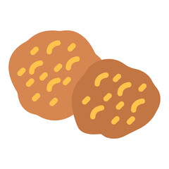 Cream Puff Vector Design Icon Style