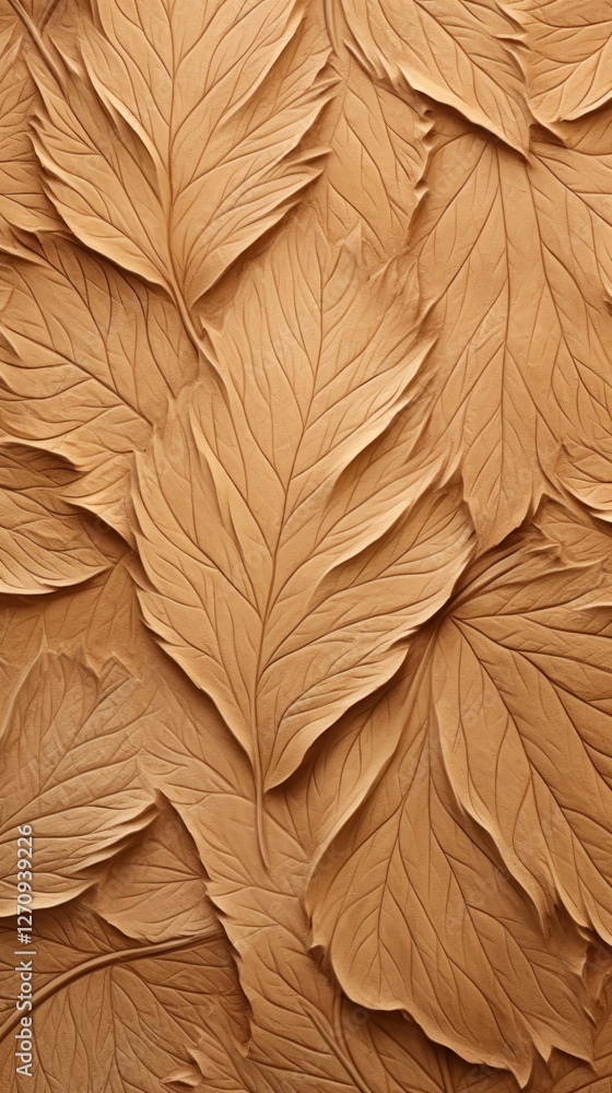 Poster leaf pattern with some paint on it abstract texture plant.