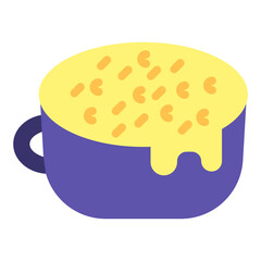 Funnel Cake Vector Design Icon Style