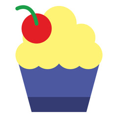 Pudding Cup Vector Design Icon Style