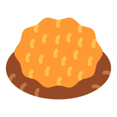 Coconut Macaroon Vector Design Icon Style