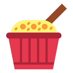 Chocolate Souffle Vector Design Icon Style