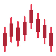 Bearish Marubozu Vector Design Icon Style