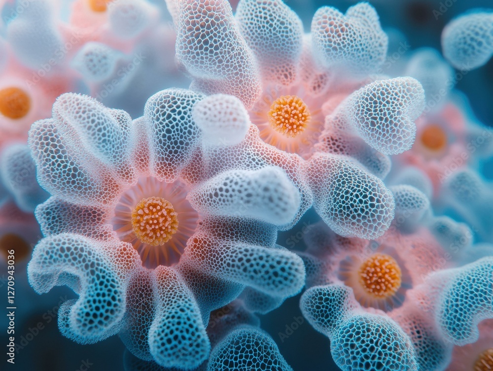 Poster abstract cellular structures. ai.