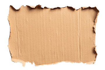 Ripped torn idea. A textured cardboard paper with torn edges, perfect for creative backgrounds.