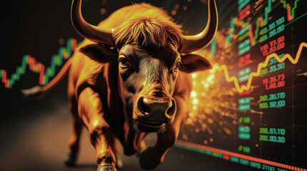 Bullenmarkt - Konzept für Aktienhandel an der Börse