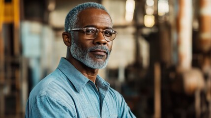 Obraz premium Portrait of a Confident Mature Man
