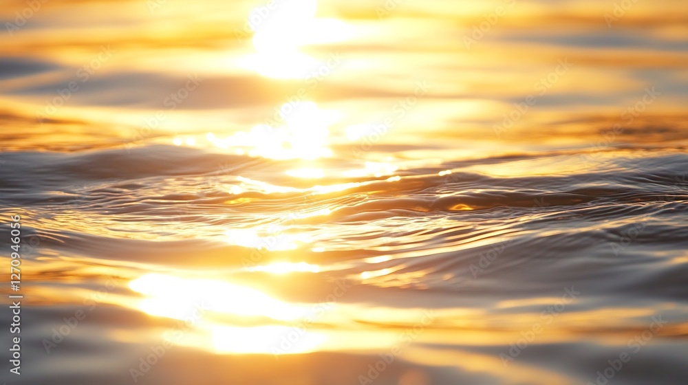 Poster glistening water surface reflecting sunlight creating a mesmerizing pattern : generative ai