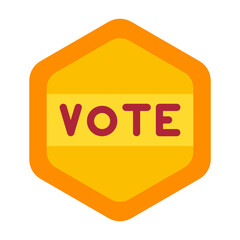 Voting Token Vector Design Icon Style