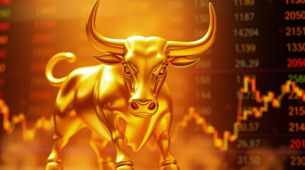 Bullenmarkt - Konzept für Aktienhandel an der Börse