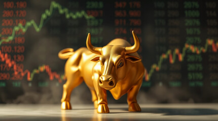 Bullenmarkt - Konzept für Aktienhandel an der Börse