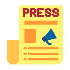 Press Release Vector Design Icon Style