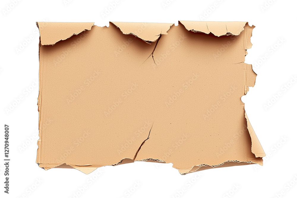 Poster ripped torn idea. torn piece of paper with a rustic texture and warm color, perfect for creative des