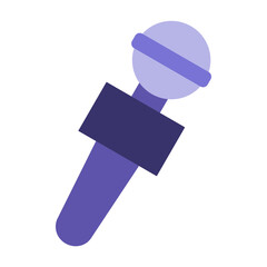 Reporter Microphone Vector Design Icon Style