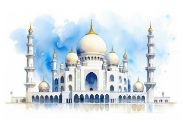 Obraz premium Architecture building mosque dome.