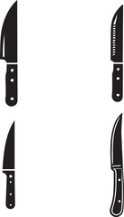 Set of Decorative Knife Silhouettes