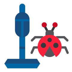 Bug Vacuum Vector Design Icon Style