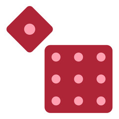 Dice Roll Vector Design Icon Style