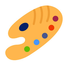 Paint Palette Vector Design Icon Style