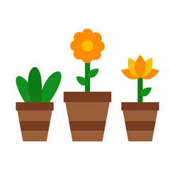 Indoor Herb Garden Vector Design Icon Style