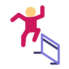 Hurdles Vector Design Icon Style