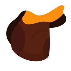 Equestrian Saddle Vector Design Icon Style