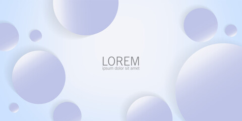 White gradient abstract modern background, Abstract circle layer white background with bubble line effect.