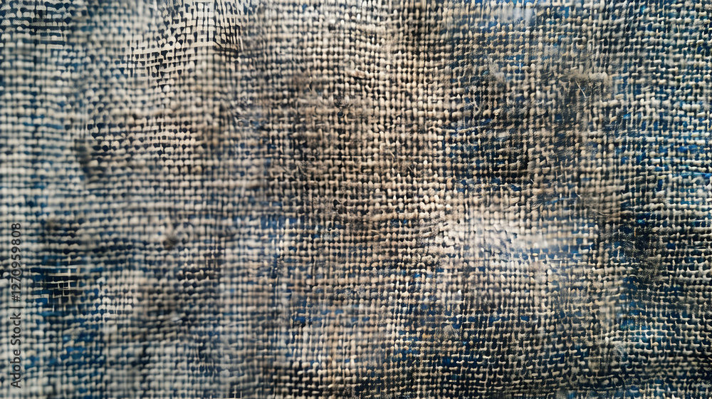 Aufkleber close-up of textured fabric with intricate patterns and subtle color variations in natural light