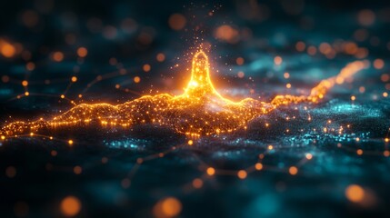 Vibrant Abstract Visualization of Energy and Governance Concepts