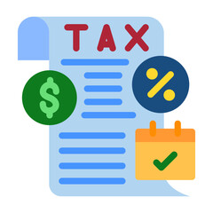 Tax Planning Vector Design Icon Style