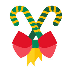 Candy Cane Vector Design Icon Style