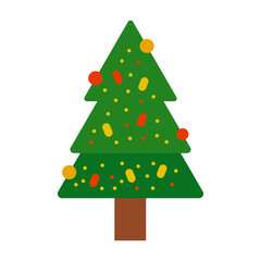 Christmas Tree Vector Design Icon Style