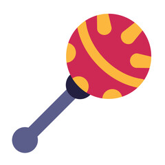 Rattle Vector Design Icon Style